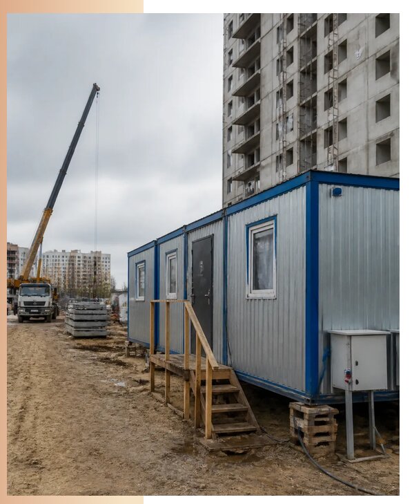 Аренда строительных вагончиков для рабочих в Геленджике